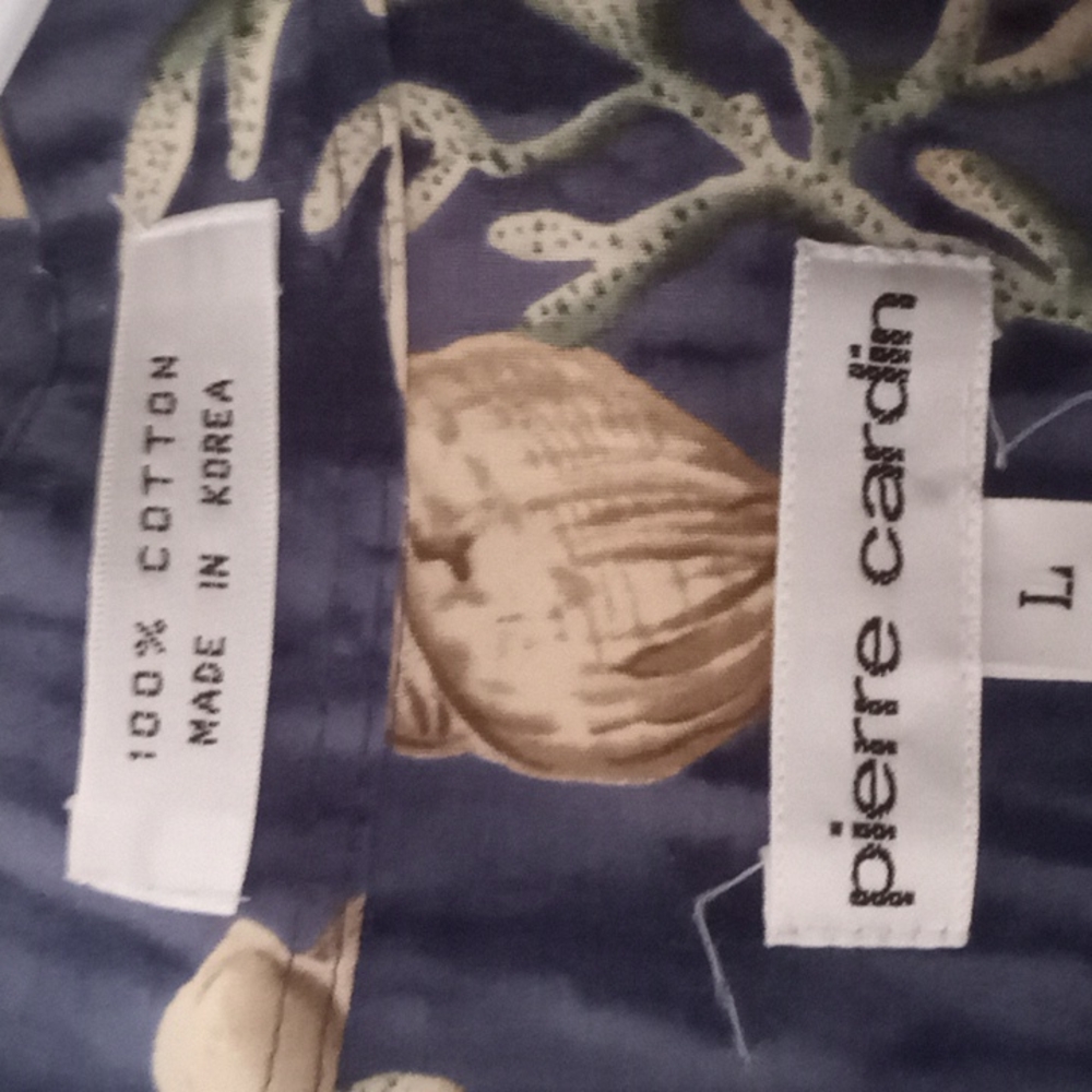Vintage 90's Y2K Pierre Cardin Men's Cotton Hawaiian Shirt - Picture 6 of 8